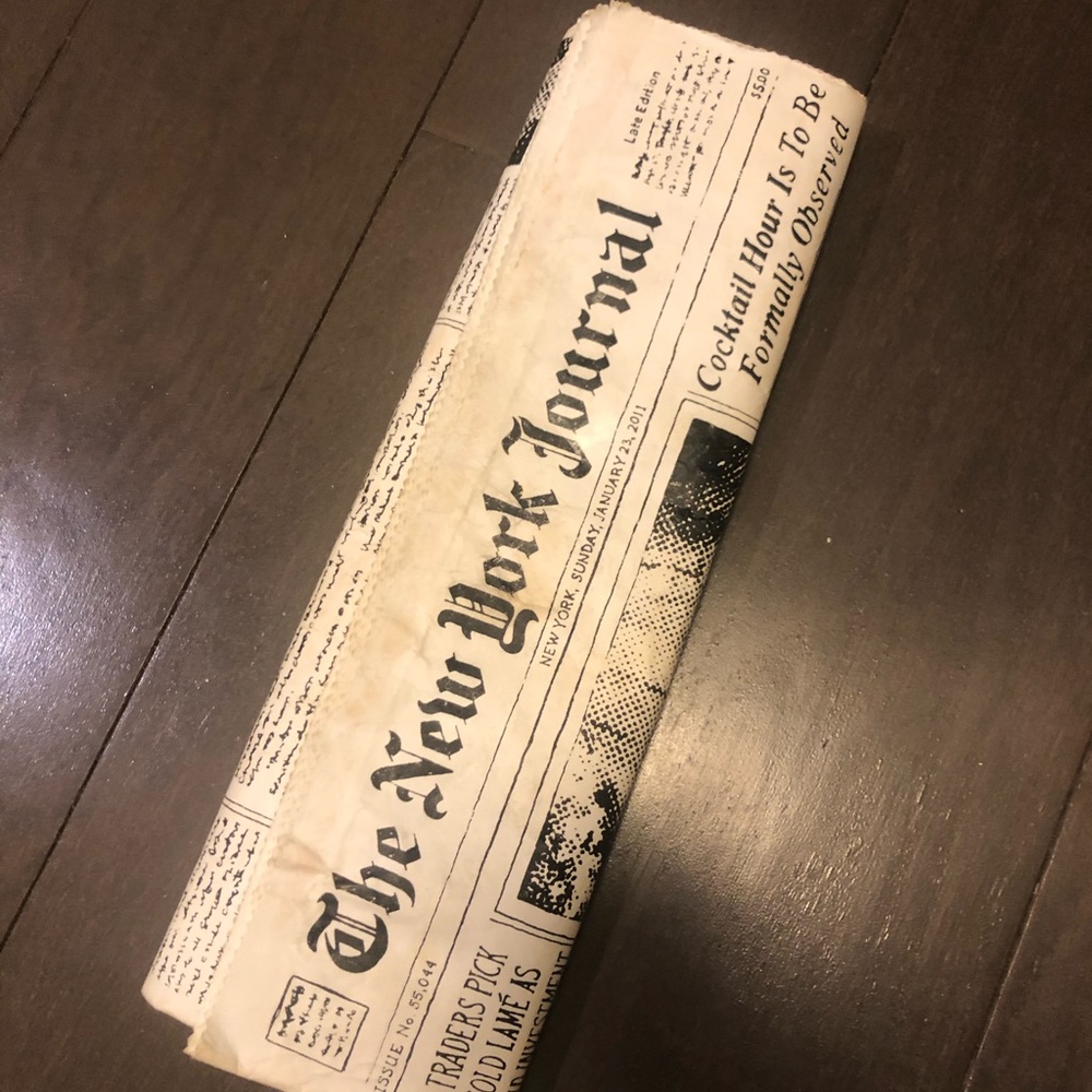 Kate Spade Newspaper clutch